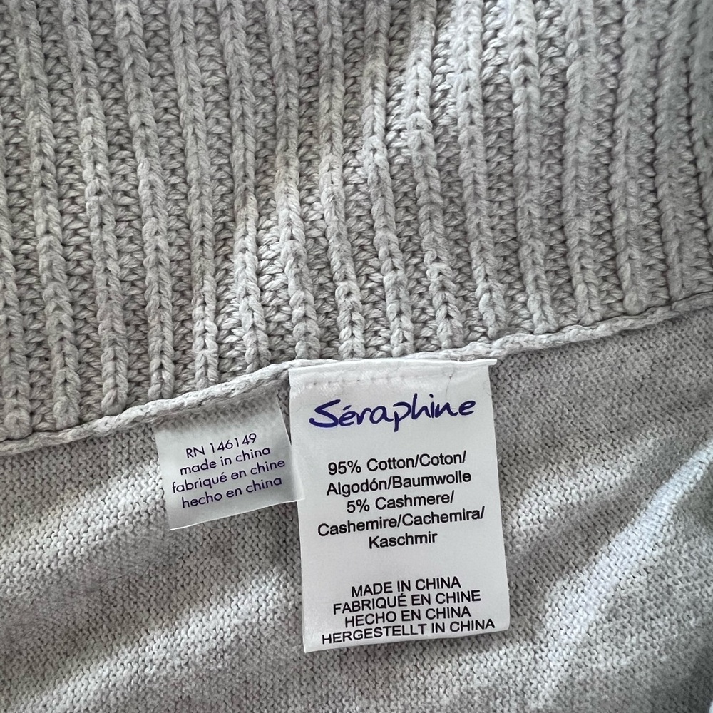 Seraphine Cotton & Cashmere Cardigan - Picture 7 of 13